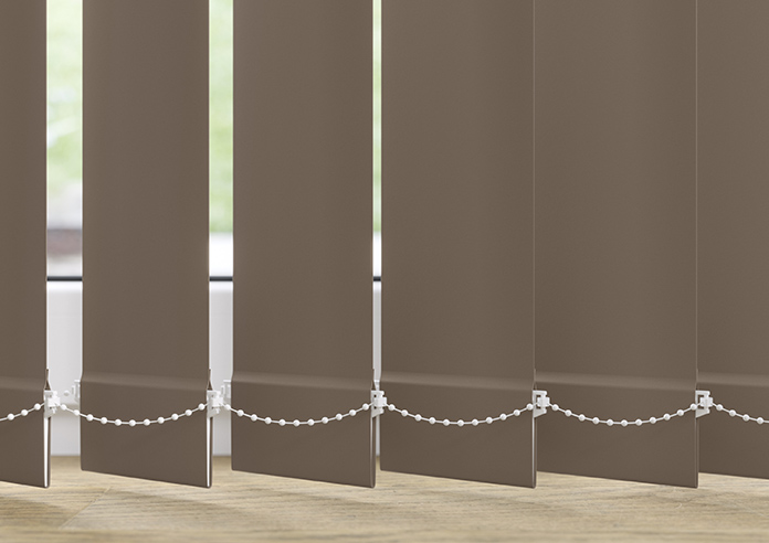 Trinity (Blackout), Truffle - Vertical Blind - Image 4